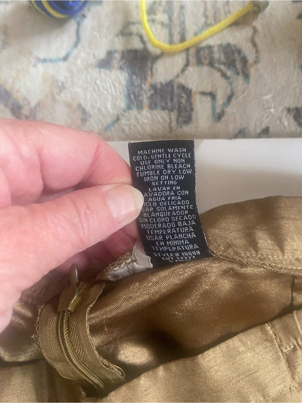 Relaxed Ankle-Cuff Pants in Tan - Picture 5 of 6